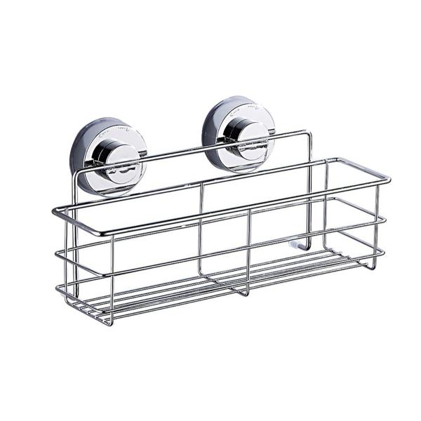 【真空吸着でズレ落ちない】 強力 吸盤 お風呂用 ラック トレイ ホルダー バス用品 水切り 洗面所...