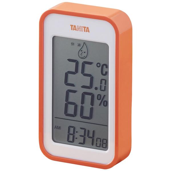 タニタ Tanita 温湿度計 大画面 一目で室内環境がわかる 時計 カレンダー 温度 湿度 デジタ...