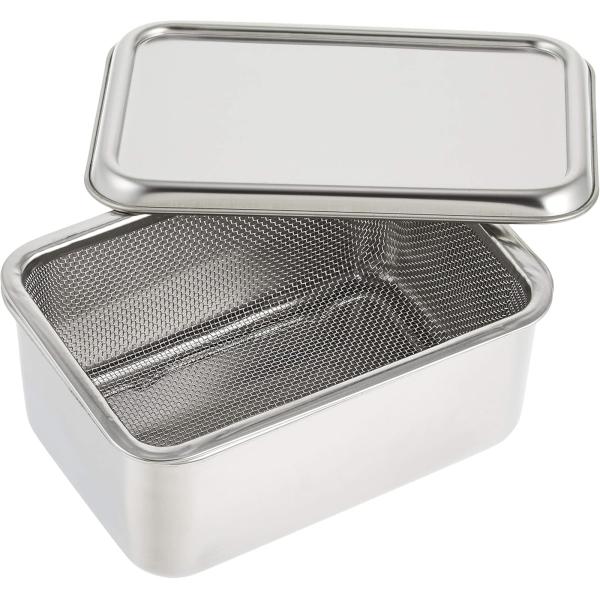 カンダ 保存容器 ヨーグルト 豆腐 水切り 濃厚 バット 日本製 ステンレスで衛生的 お手入れ簡単 ...