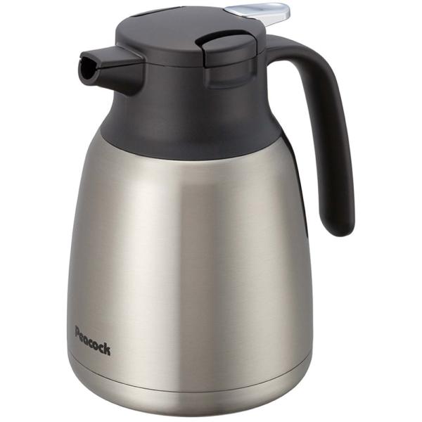 ピーコック 保冷ポット 1リットル 真空断熱 保温 保冷 ウォーターサーバー コンパクト 大容量 ポ...