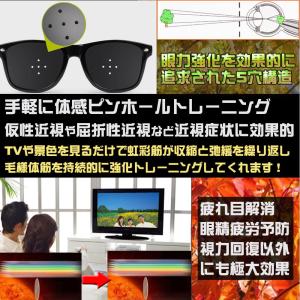 視力回復効果 ピンホールメガネ 新モデル TV...の詳細画像1