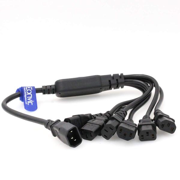 Greatgear IEC C14 6 X Yスプリッタコード 10 A 250 Vに IEC C1...