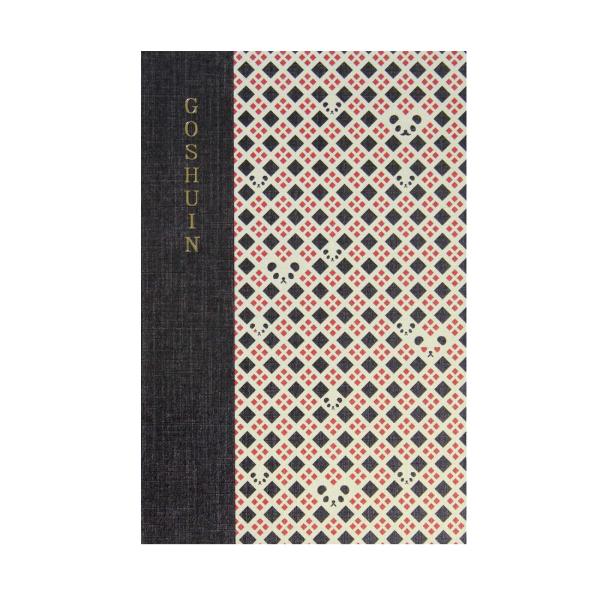 【御朱印帳】 集印帳 (特大） 蛇腹 komon＋ コモンプラス パンダ格子