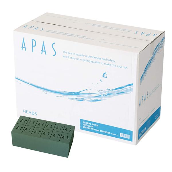 ヘッズ 花資材 W230×D110×H80mm グリーン 48個 アーパス フローラルフォーム レギ...