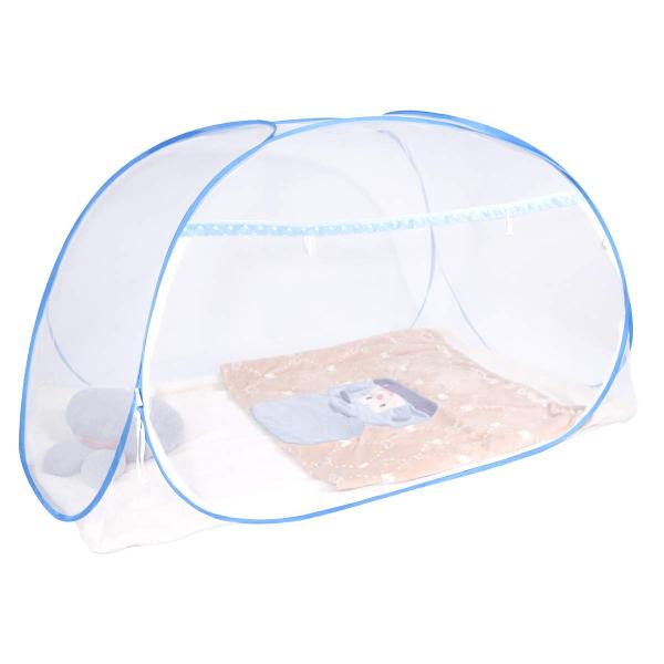 DEWEL 蚊帳 かや ワンタッチ テント式 虫除けネット 底付き 密度が高い 蚊よけ ムカデ対策 ...