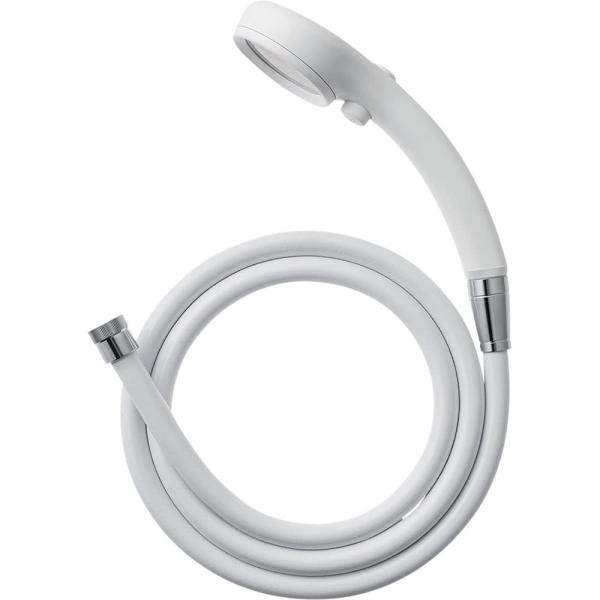 SANEI(サンエイ) シャワーヘッド ホースセット レイニー 節水 手元ストップ 極細水流 ホワイ...