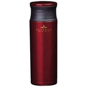 パール金属 水筒 500ml 直飲み 軽量 ステンレス マグボトル コーヒーチェリー カフェマグ バ...