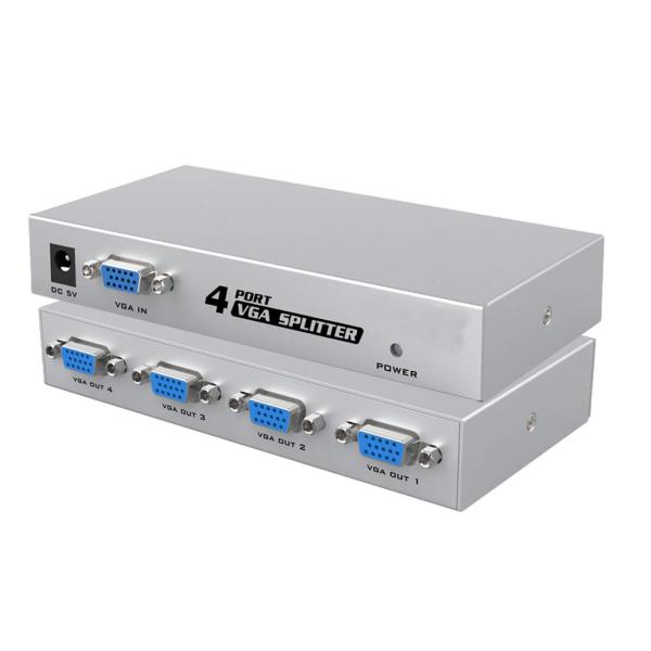 ES-Tune vga切替器 1入力4出力 ディスプレイスプリッタ カスケード対応 可 1080P対...