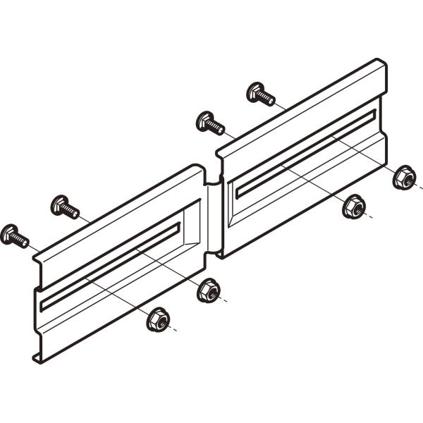 ネグロス電工 水平ベンド用継ぎ金具ノンボンド QRBG1NB