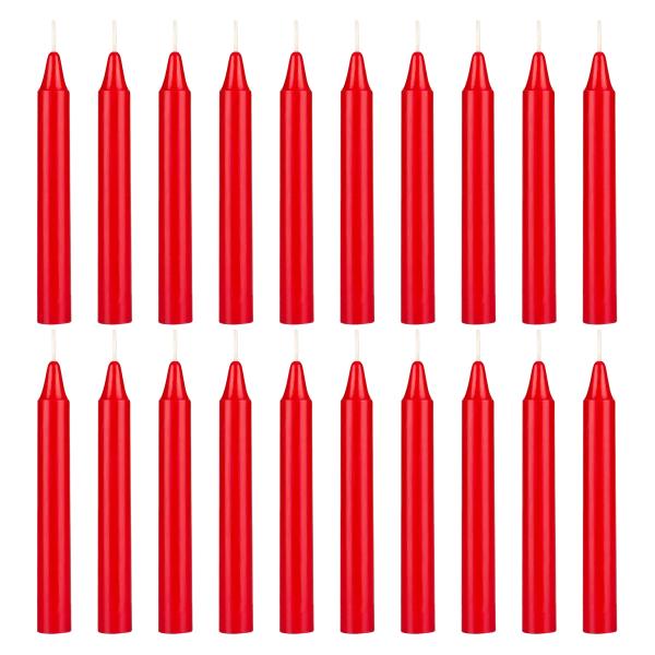 Mega Candles 無香料 4インチ ミニ チャイムリチュアルスペル テーパーキャンドル - ...