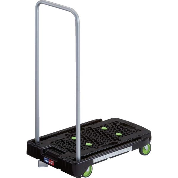 トラスコ中山(TRUSCO) 樹脂台車 アクロキャリー ストッパー付き 折りたたみ 軽量 均等荷重 ...