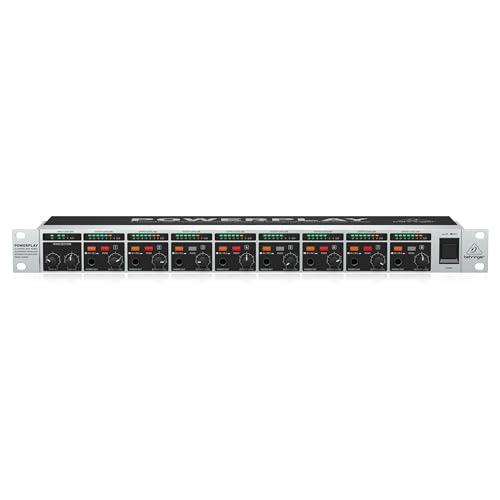 Behringer ヘッドフォンアンプ 8ch 1Uサイズ 2バンドEQ搭載 HA8000 V2