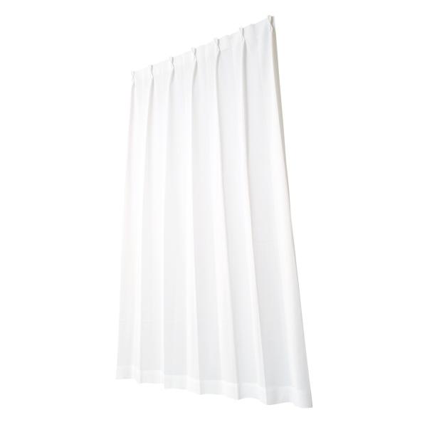 ユニベール 省エネ・防炎・ミラーレースカーテン マルチUVレース ホワイト 幅100cm×丈103c...