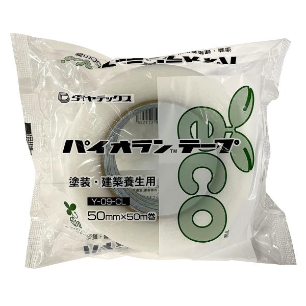 ダイヤテックス パイオラン 塗装・建築養生用テープ Yー09ーCL 50mm×50m