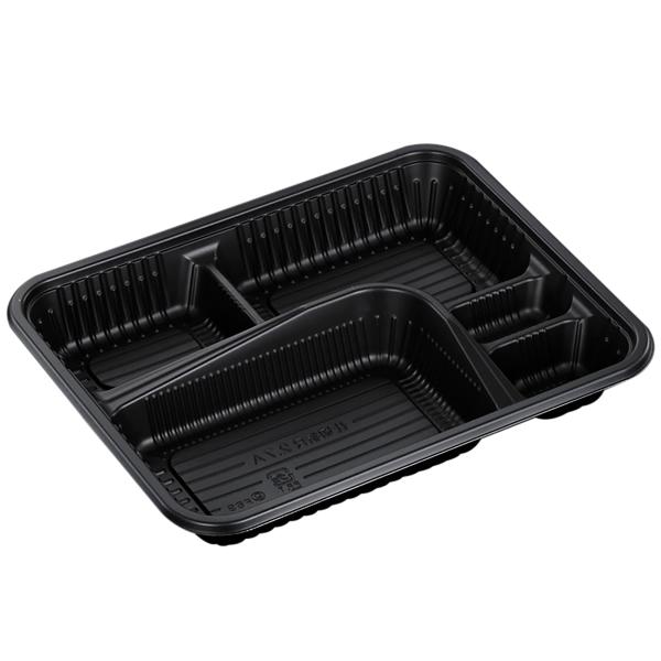 中央化学 日本製 使い捨て容器 CT仕切折R2.7A BK 身 100枚入サイズ:約23.8×19×...