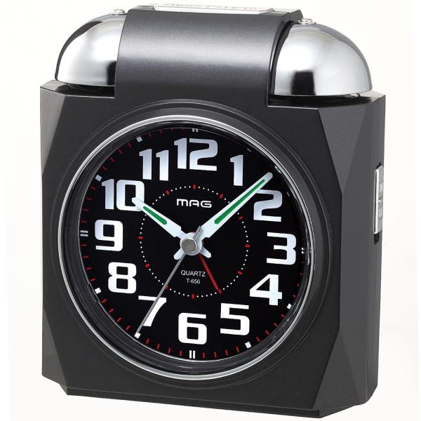 MAG(マグ) 目覚まし時計 大音量 音量切り替え アナログ ベル音 アラーム スヌーズ ライト ブ...