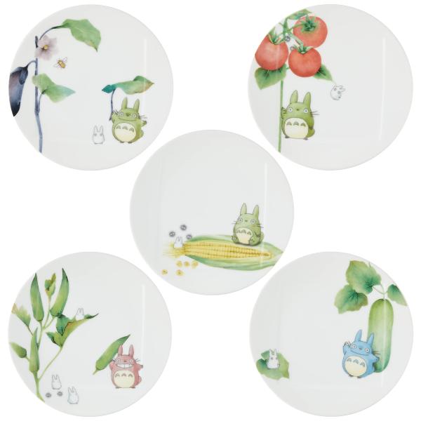 Noritake ノリタケ プレートセット(絵変り) 15.5cm となりのトトロ 野菜シリーズ 電...