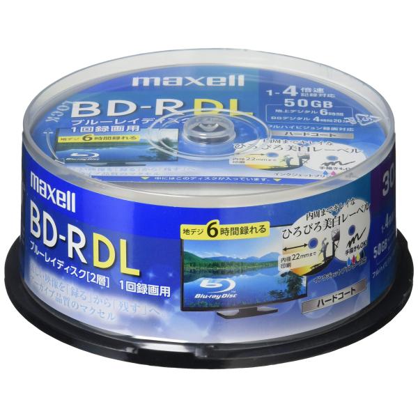 maxell 録画用BD-R DL 2層 1回録画用 地上デジタル360分 BSデジタル260分 4...