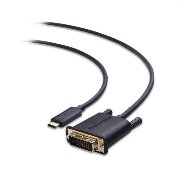 Cable Matters USB C DVI-D 変換ケーブル 1.8m、Type C DVI 変...