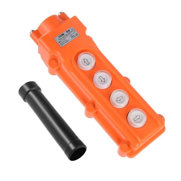 RUOFENG 4ウェイホイストクレーン押しボタンスイッチ、オレンジコブ62,250V、5アンプ、5...