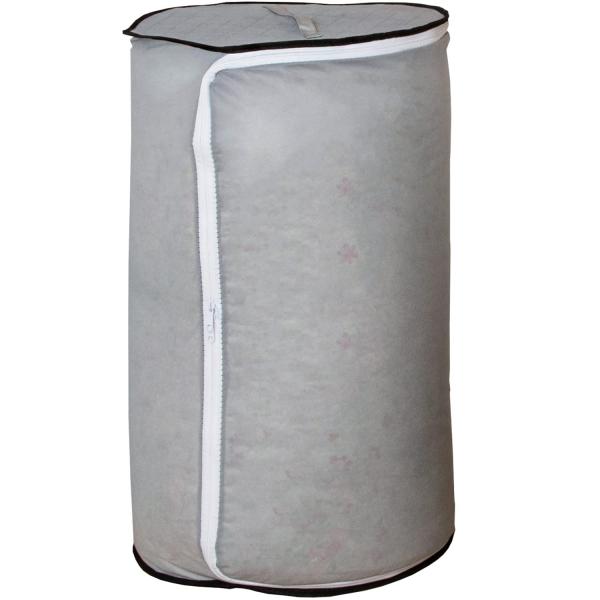 アストロ 活性炭消臭 羽毛布団収納袋 円柱形 シングル用 活性炭のチカラで消臭保管 立てて収納できる...