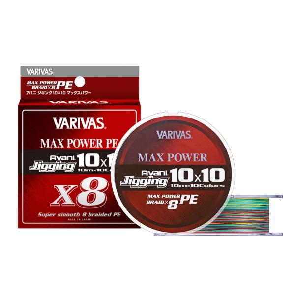 バリバス(VARIVAS) 8本撚りPEライン アバニ ジギング10×10 マックスパワーPE X8...