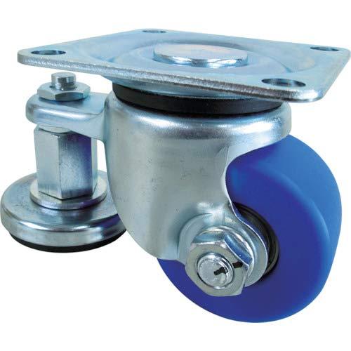 ユーエイ 重荷重用アジャスターフット付キャスター自在車75径MCナイロン車輪 HG75MCAF