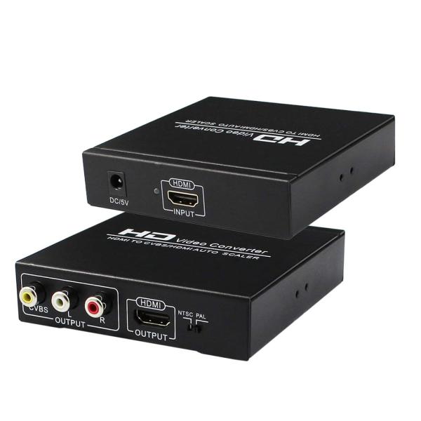 HDMI コンポジット変換 HDMI AV/RCA 変換器 720P/1080P対応 デジタル コン...