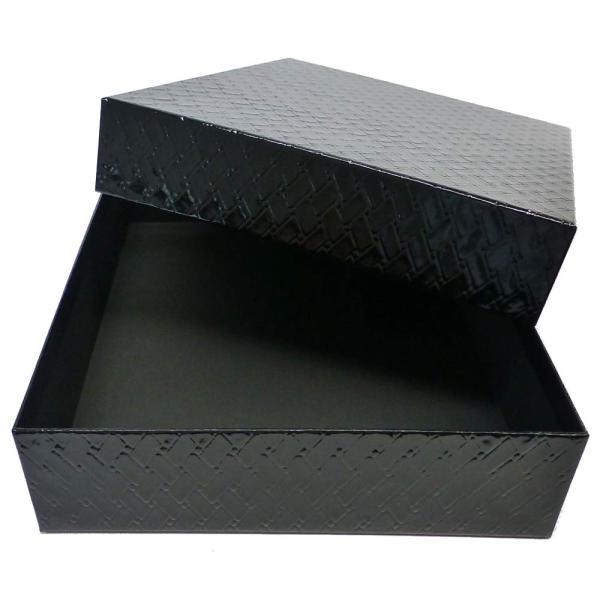 【TAKEMEKI】 漆 道具箱 内寸 240×335×H65mm (菱形/黒) 収納ボックス A4...