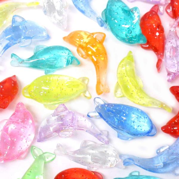 宝石すくい 縁日お祭り クラッシュアイス イルカ ラメ 10カラー 1kg（355pcs） 506-...