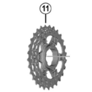 シマノ(SHIMANO) リペアパーツ ギアユニット(24-27-30T)11-30T用 CS-R7...