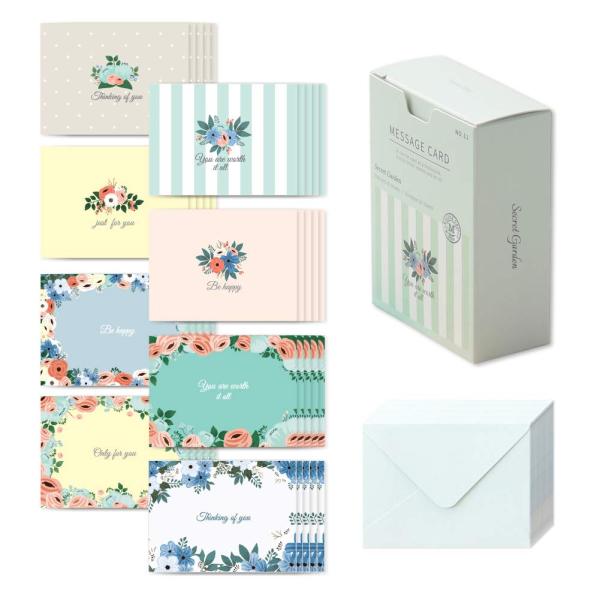 モノライク メッセージカード ミニカード シークレットガーデン Message card Secre...