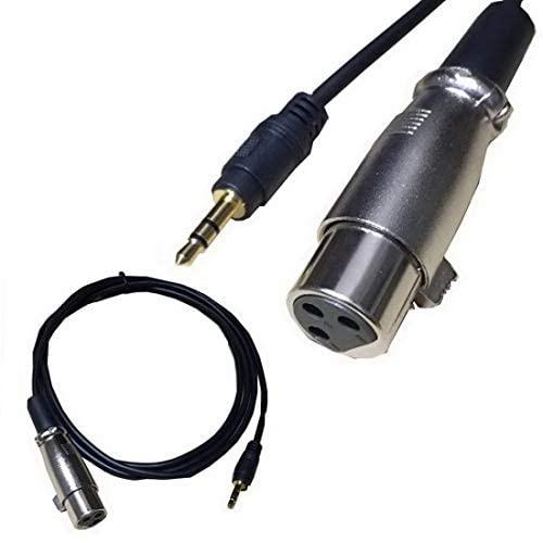 Rosebe マイクケーブルケーブル XLR 変換ケーブル 3.5mm - XLRメス ステレオ ミ...