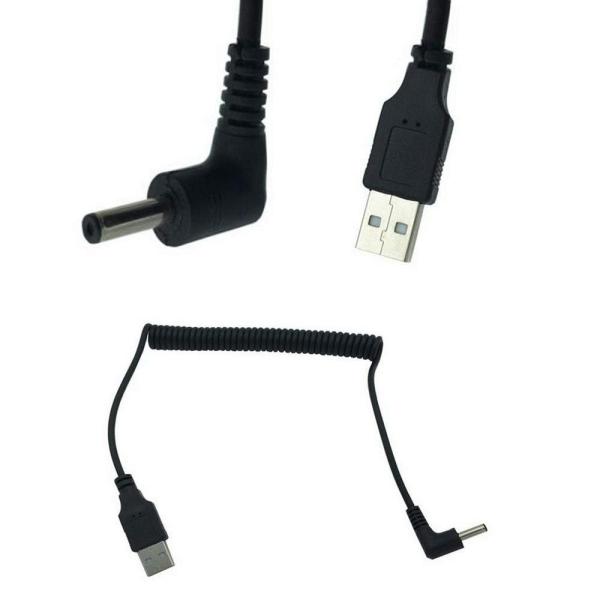 Rosebe USB 2.0伸縮ケーブル、USB2.0 to DC 延長ケーブル オスに90度オス ...