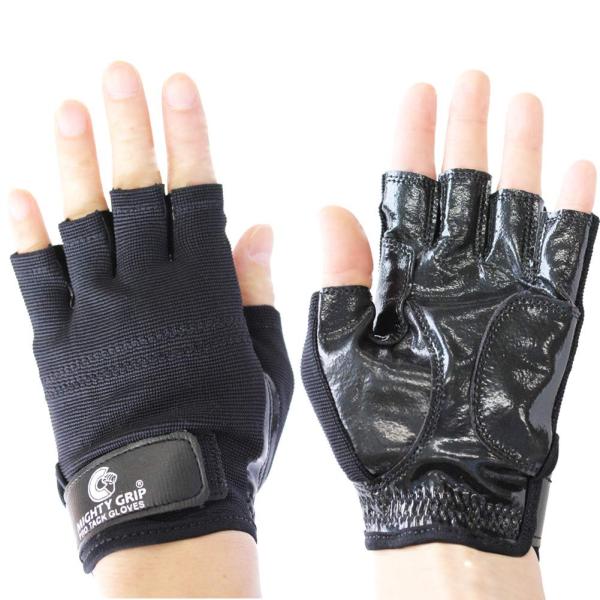 Mighty Grip ポールダンス用滑り止め付き プロ仕様 タック グローブ (Black M)