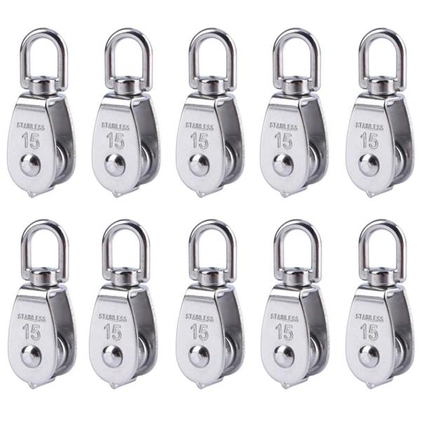 Buttonr ステンレス製 滑車 ステンレス滑車 プーリ プーリー滑車 貨物輸送 荷揚げ SUS3...