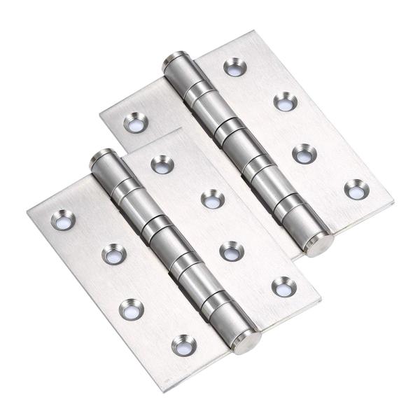 堅塁金物 蝶番 平丁番 ステンレス鋼のヒンジ 一般的な左右対称型蝶番 2個入 (5 inch*3 i...