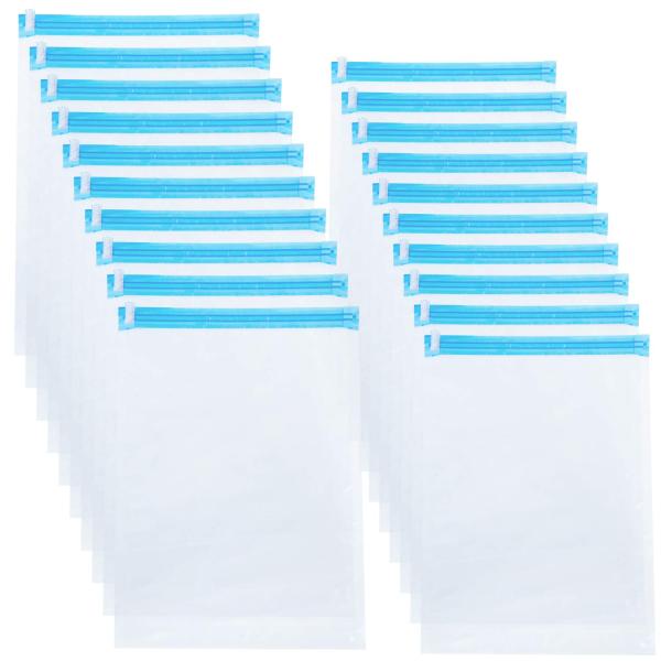 アストロ 衣類圧縮袋 20枚組 (M[35×50cm]10枚+L[40×60cm]10枚) クリア ...