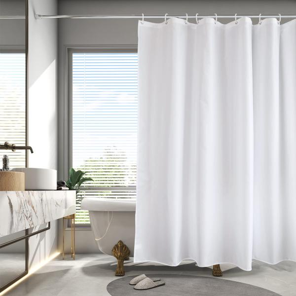 AooHome シャワーカーテン 150cm丈 防カビ 防水 ユニットバス お風呂カーテン 軽量 ポ...