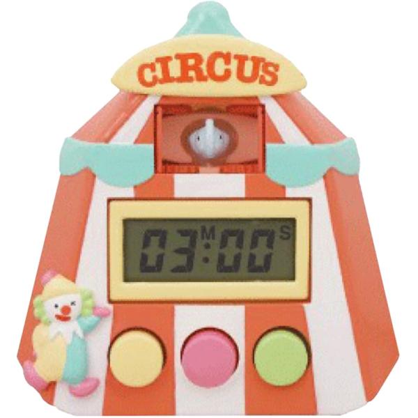 ハシートップイン とびだすキッチンタイマー サーカスRD EX-3128 8.5×3.2×8.6cm
