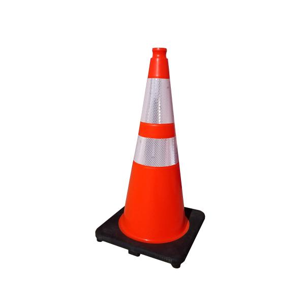 PVC製 カラーウェイトコーン700 重さ3.2kg 重量タイプ オレンジ色 スリーエム社製高輝度反...