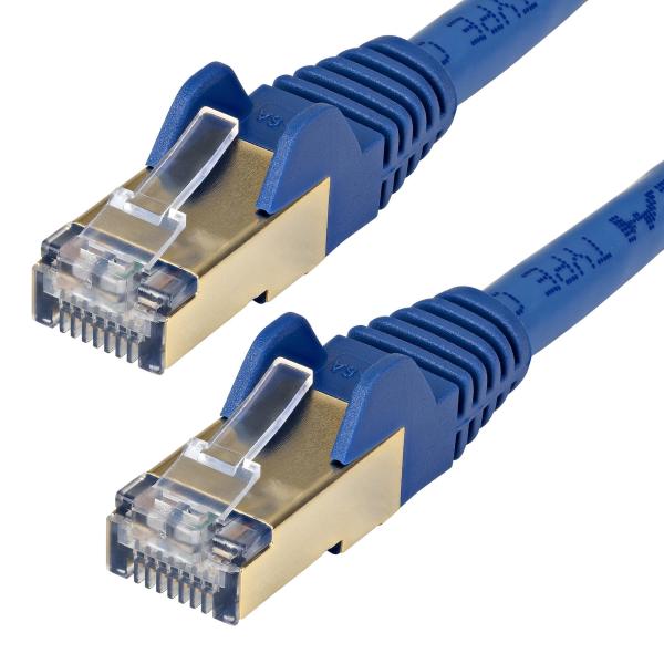 StarTech.com カテゴリ6a LANケーブル 5m ブルー ツメ折れ防止RJ45コネクタ ...
