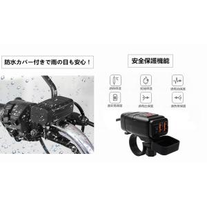 SHEAWA バイク USB電源 USB充電器...の詳細画像4