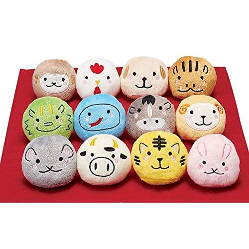 コロコロ十二支おてだま 刺繍 お手玉 十二支 干支 ぬいぐるみ 人形 お正月飾り おてだま