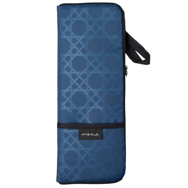 マブ(mabu) 吸水・速乾傘カバー ケース ポーチ 折りたたみ傘用 紺 マイクロファイバー 傘に合...