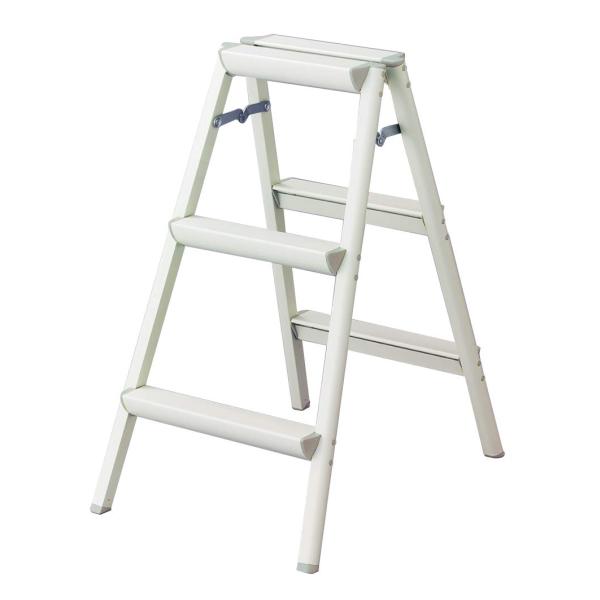 長谷川工業(Hasegawa) 踏台 3段 ホワイト SE-8a(WH) (79cm) (17721...
