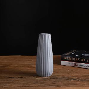 フラワーベース-花瓶-陶器-和風-花器-ブラック-北欧-つや消し面-し大 かびん 手作り フラワーベース ホワイト フラワーベース 陶器 YHOMBE