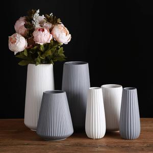 フラワーベース-花瓶-陶器-和風-花器-ブラッ...の詳細画像1
