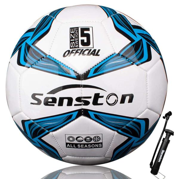 Senstonサッカーボール5号の大人と青少年のトレーニングボール試合のサッカーとポンプ