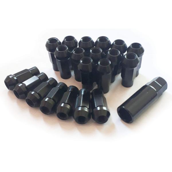 GARAGE-K レーシングナットセット 貫通 スチール ホイールナット 20個 P1.25 17H...